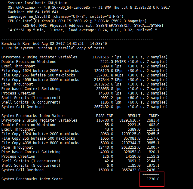 Linode VPS性能测评