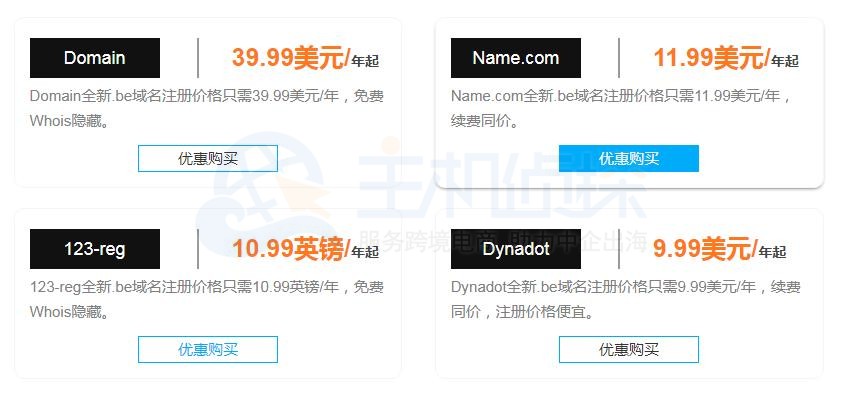 be域名是什么 be域名注册