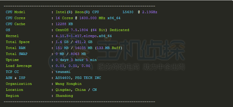 RAKsmart L5630基本信息测试